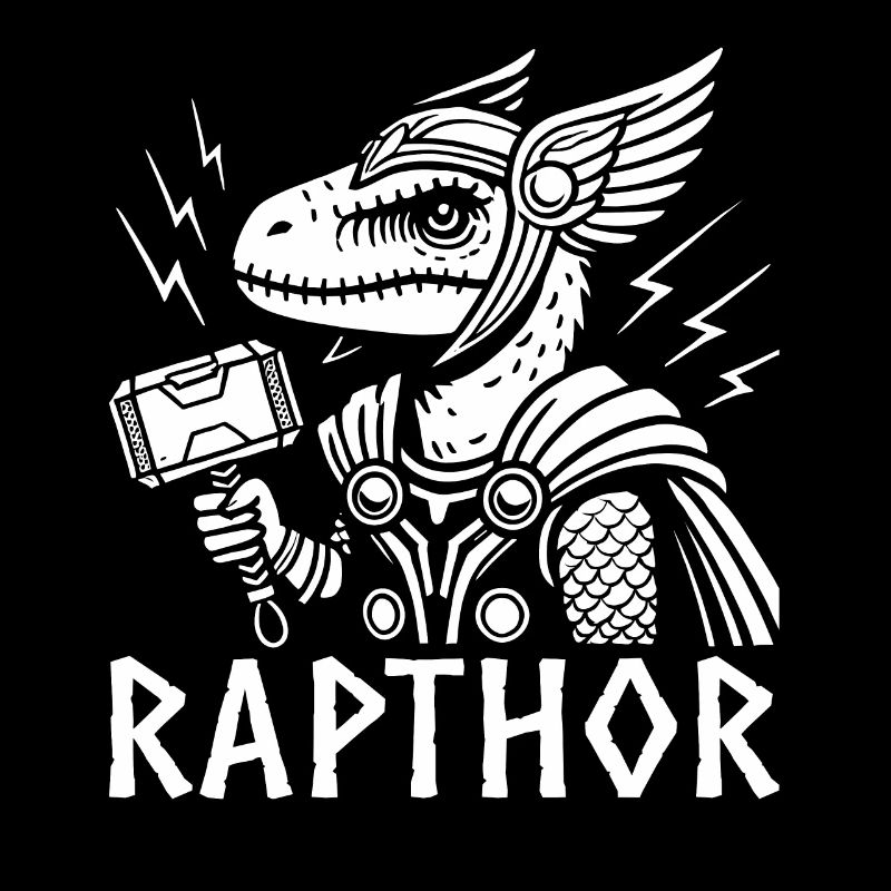 Raptor Rapthor lustig Wikinger Wikinger Wortspiel Dinosaurier