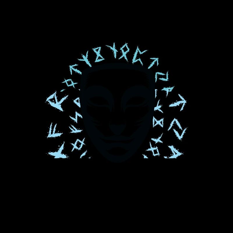 Abstrakte Maske Silhouette Masque abstrait