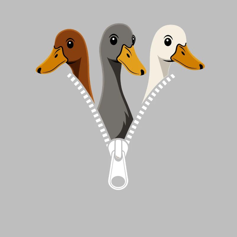 Trois canards fermeture éclair Duck Fans Canards canards