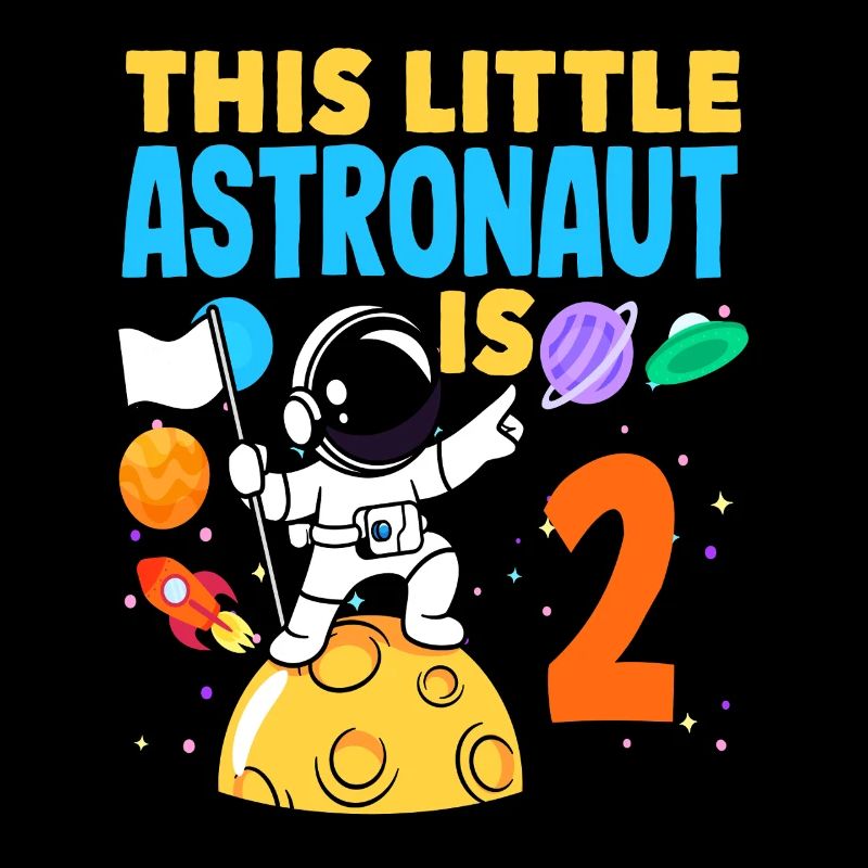 This little astronaut is 2 years old