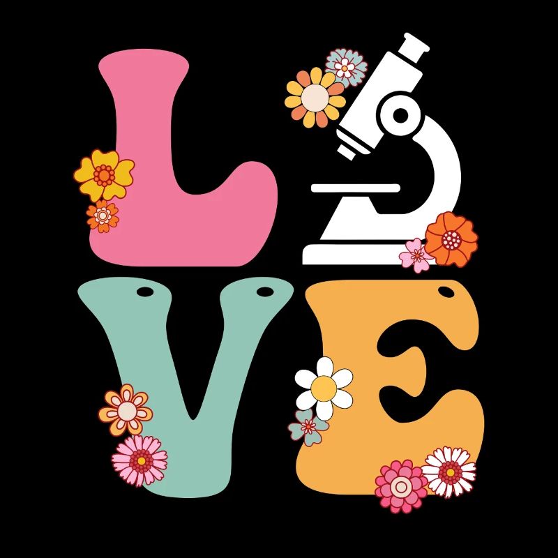 Love Medical Lab Scientist Boho Rainbow MLS