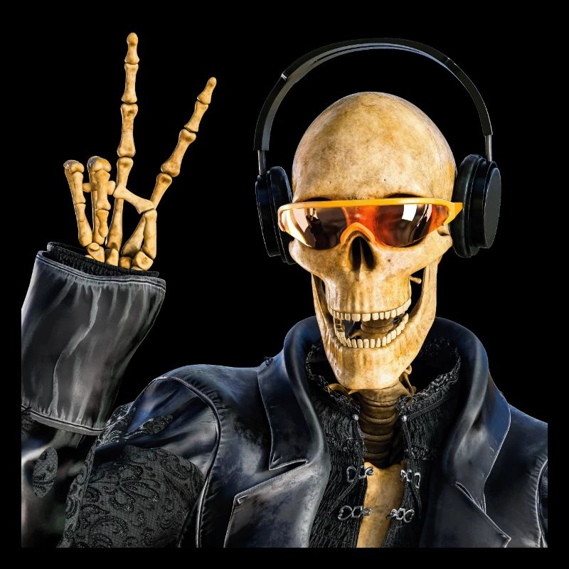 Sensenmann liebt coole Musik