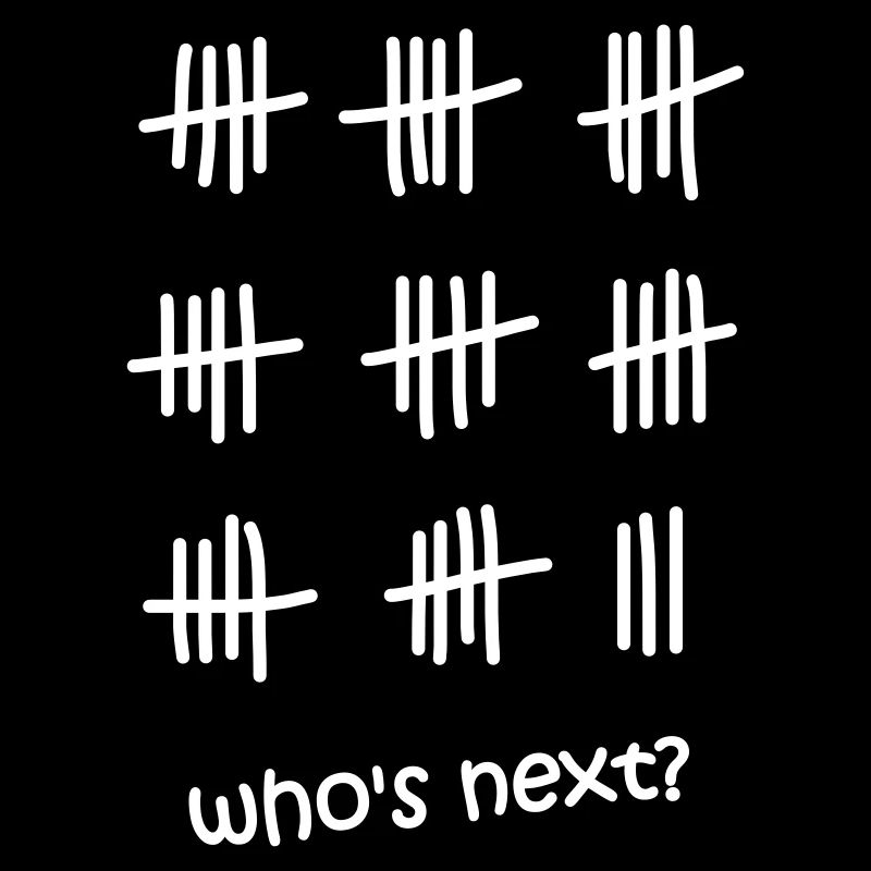 who is next? Bully, counting, Gegner, Schlägerei