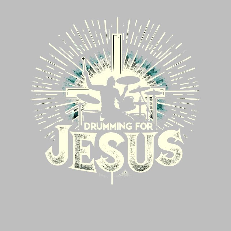 Drum Player Jesus Drum set Pick Jesus Drums Player