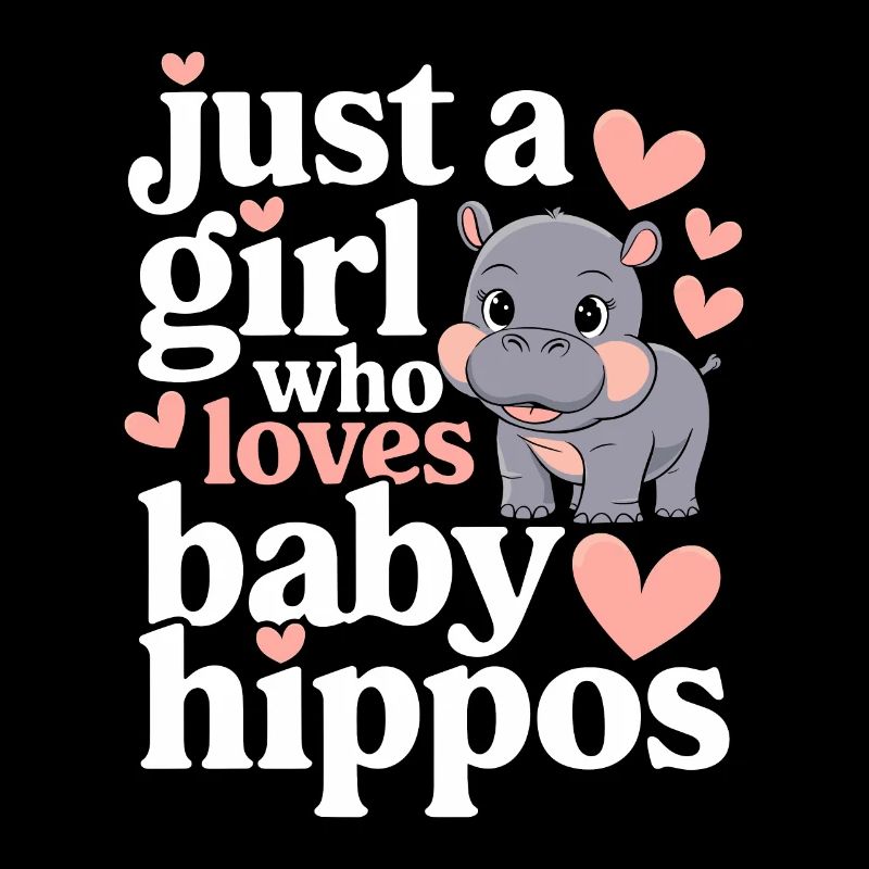 Adorable Baby Hippo Artwork for Hippo Lovers