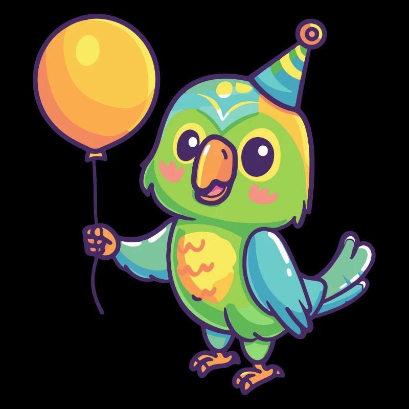 Perroquet anniversaire bébé