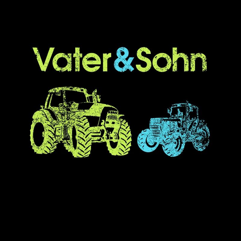 Vater und Sohn Traktor Geschenk