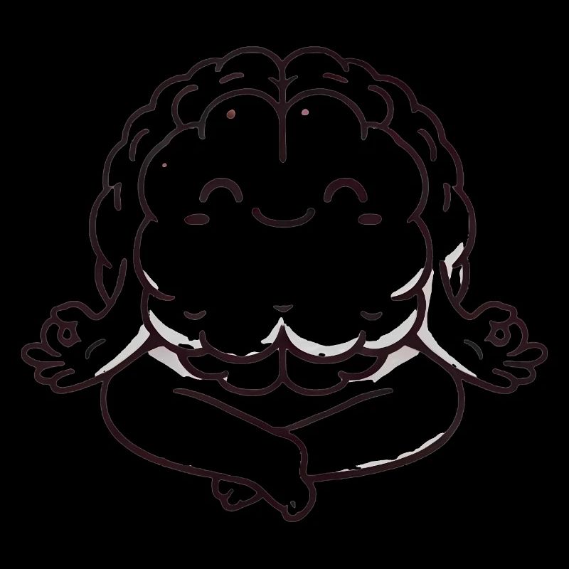 Trust Your Gut Meditating Brain Design