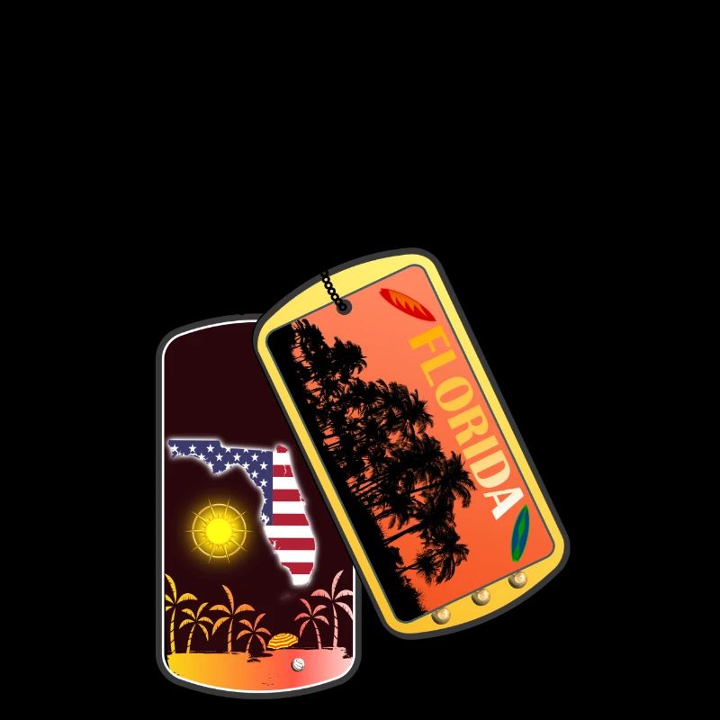 Plaque d’identité FLORIDA Beach Floride