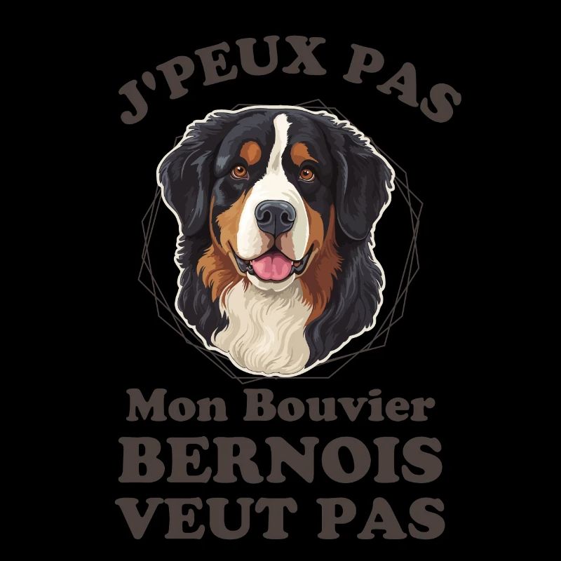 Chien mignon bouvier bernois