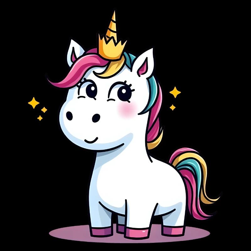 Einhorn Traumlandschaft Glitzerkrone