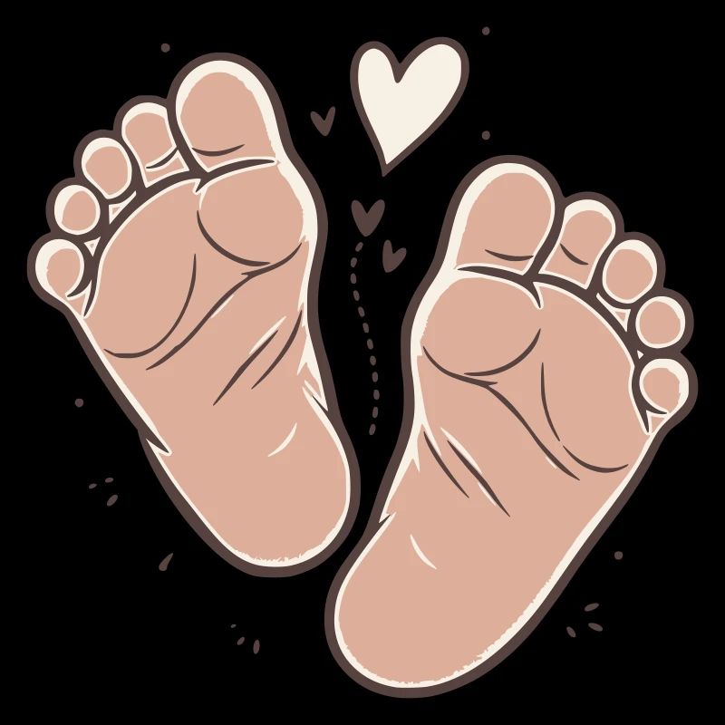 Mignons Pieds de Bébé Pieds de Bébé