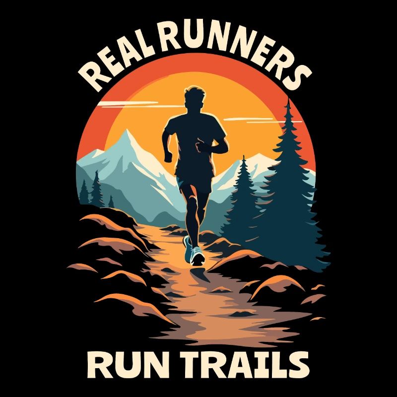Echte Läufer laufen Trails - Trail Running