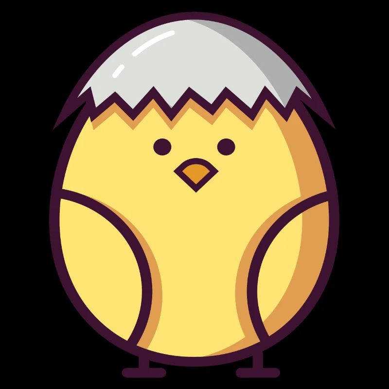 cute easter chick hatched recently