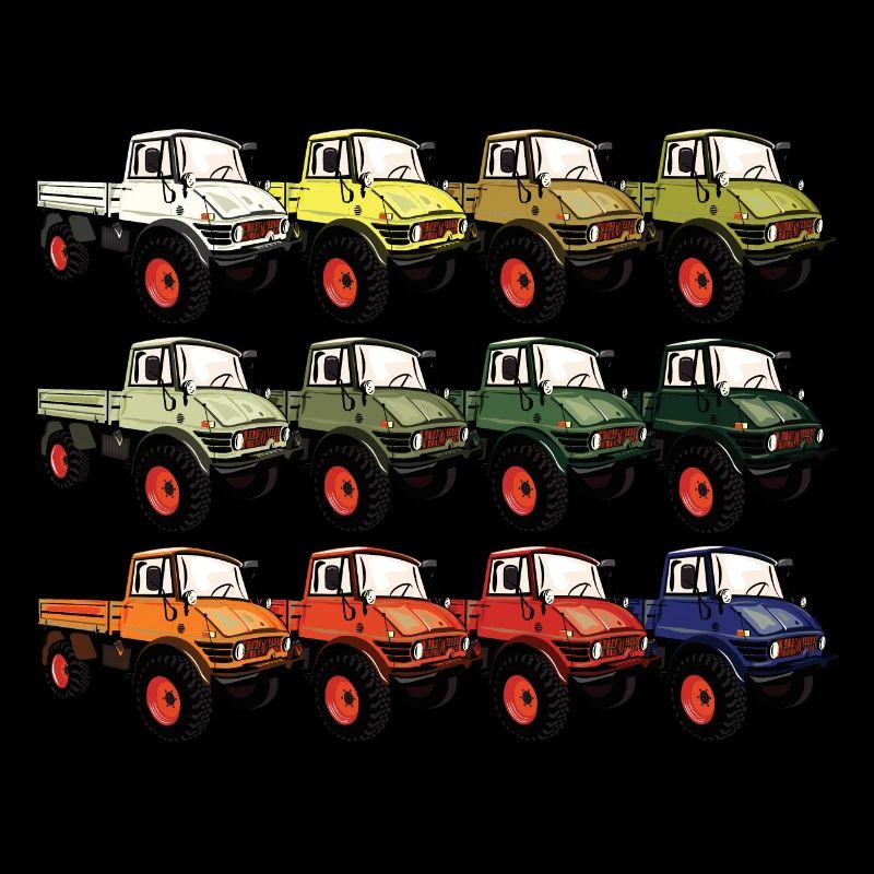 Farbpalette Unimog - Oldtimer - Regenbogen anders