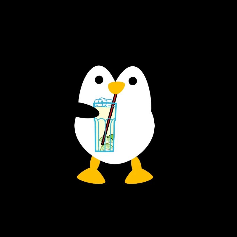 Pingouin avec gin