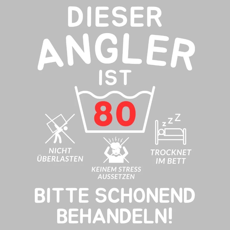 This angler is 80 years old.