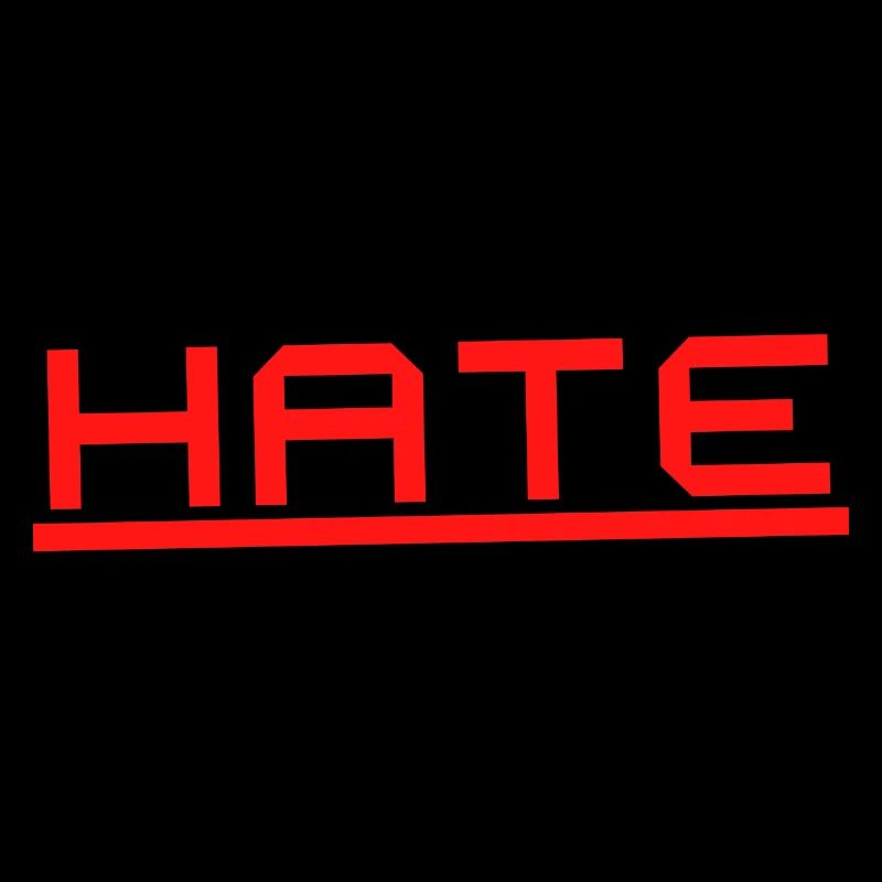 I HATE ALL Design Tshirt