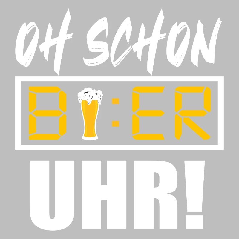 Oh schon bier uhr - Feierabendbier Trinkshirt