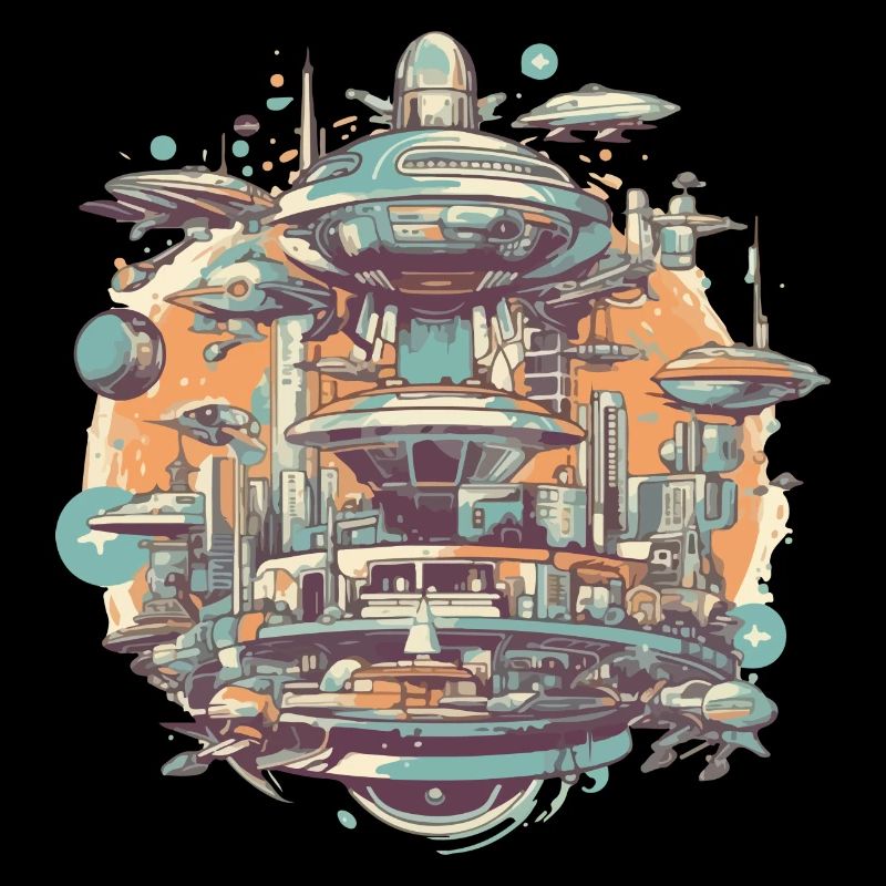 Futuristische Stadt