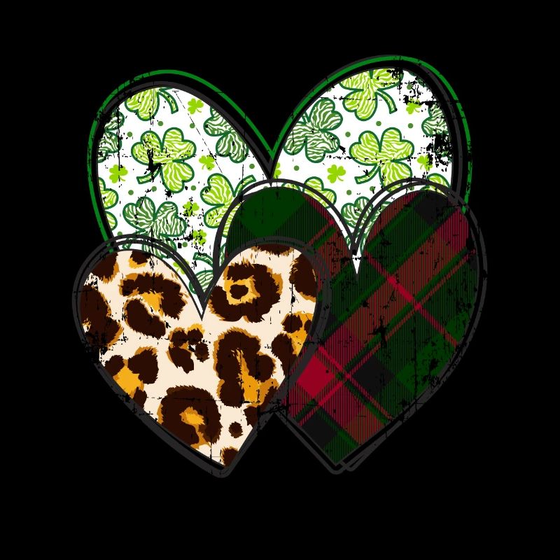 St. Patrick's Day, Kleeblatt, Klee Distressed