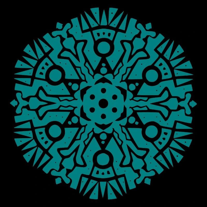 Modèle Mandala Maya