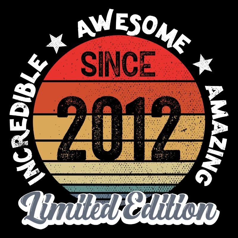 amazing since 2012 - anniversaire