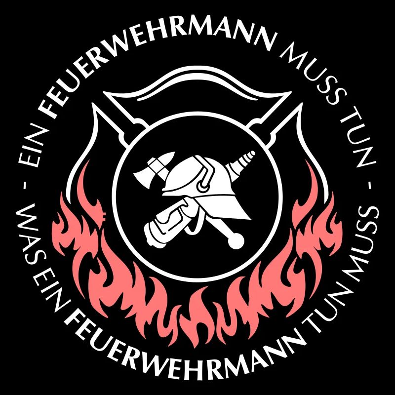 Ein Feuerwehrmann muss tun hell