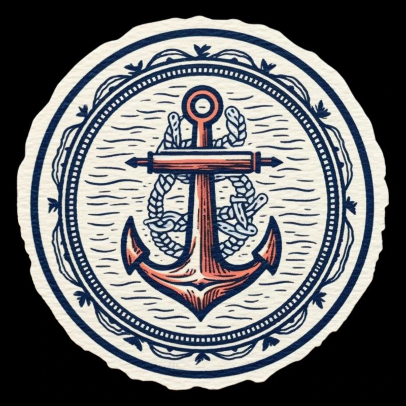 Anchor logo, nautical