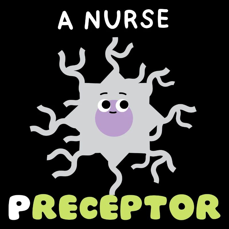 Funny Pun Receptor Nurse Preceptor Merci cadeaux