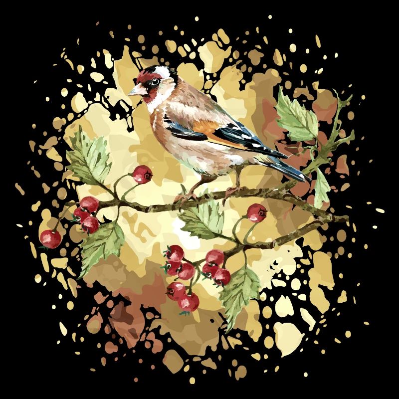 Bunter Vogel