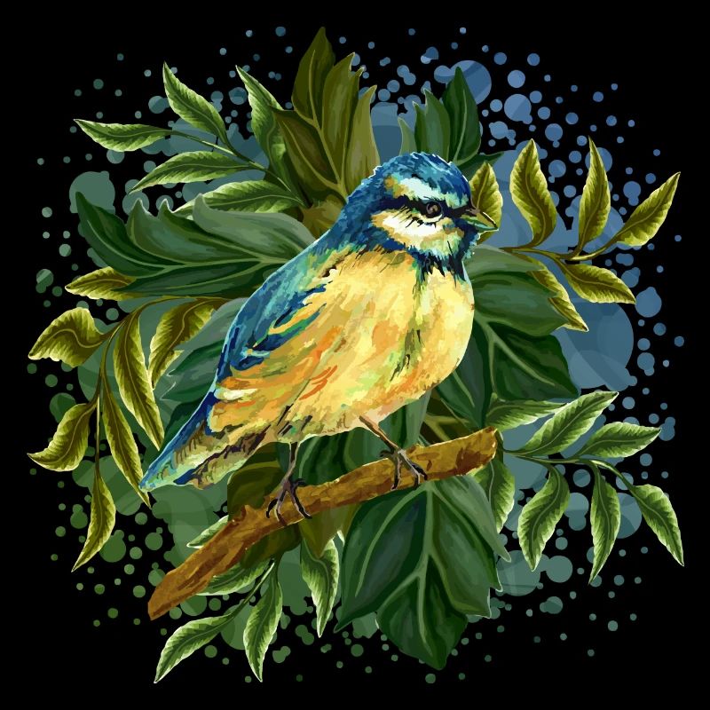 Bunter Vogel
