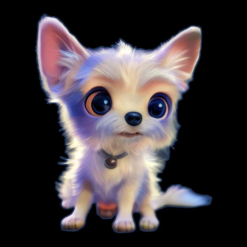 petit chien blanc