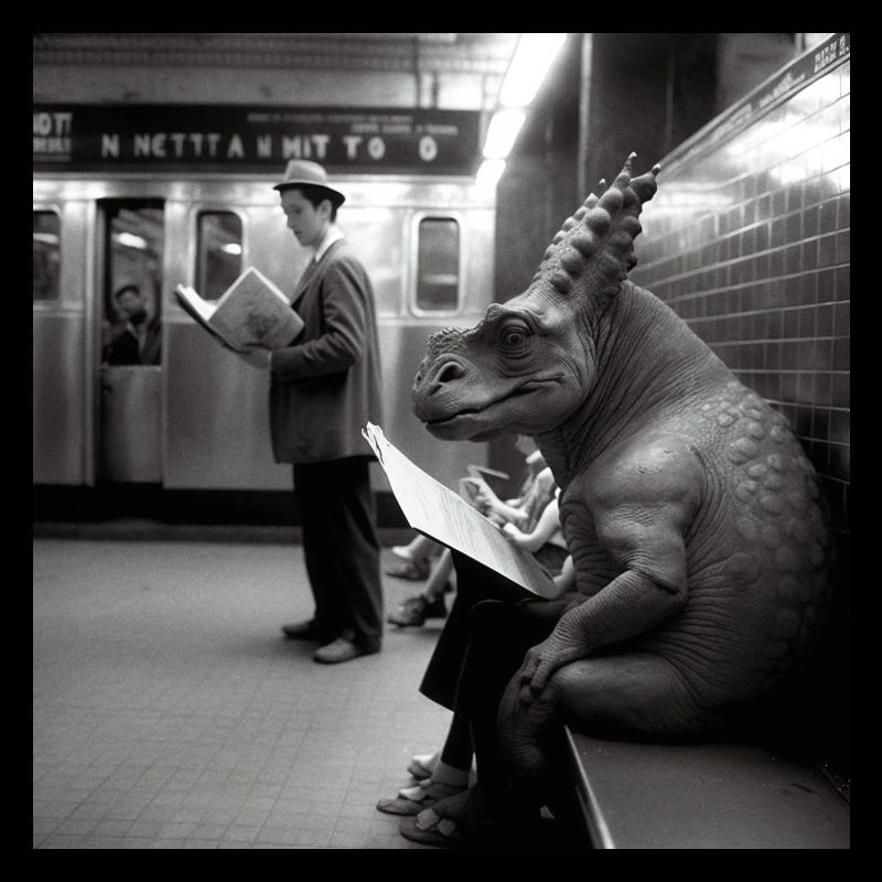 Dino dans le métro
