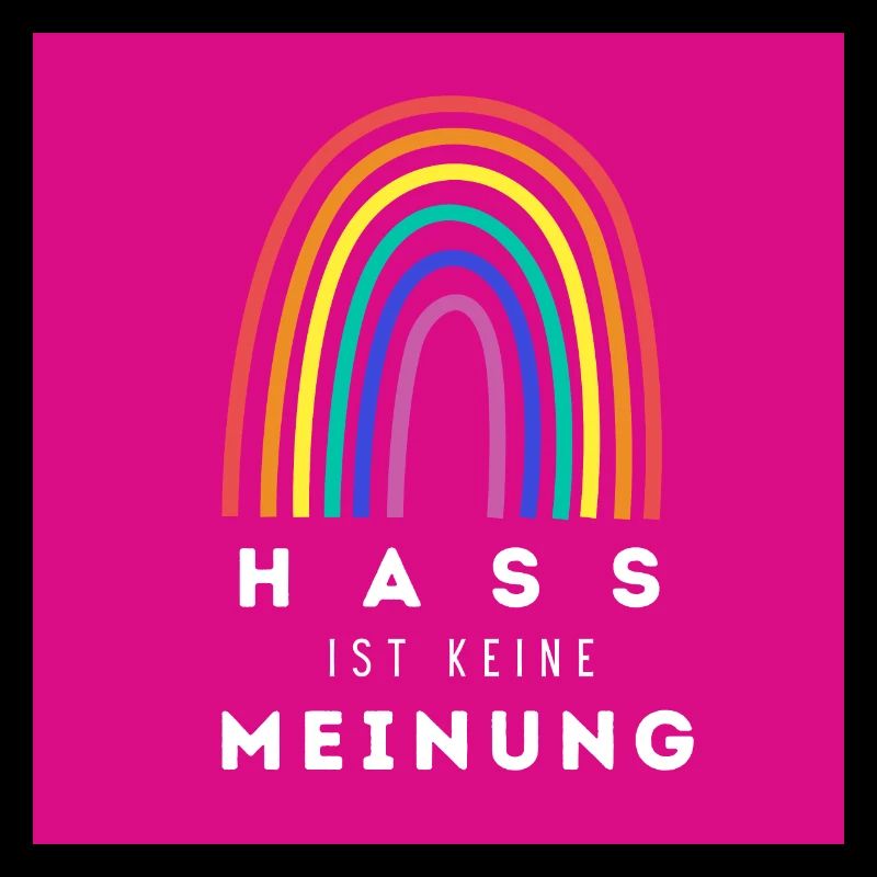 Regenbogen Hass ist keine Meinung BDP