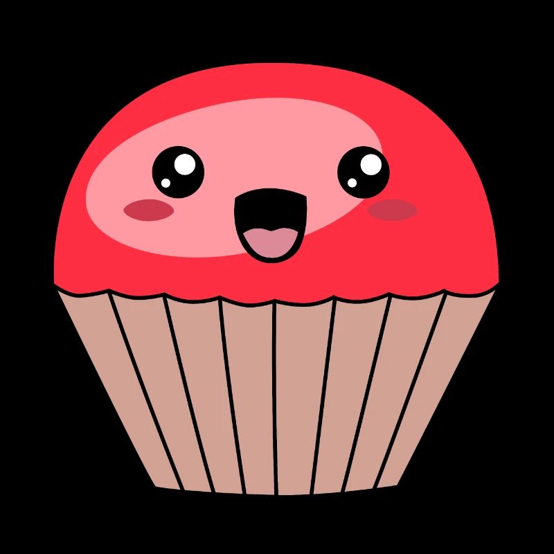 süßer roter Muffin