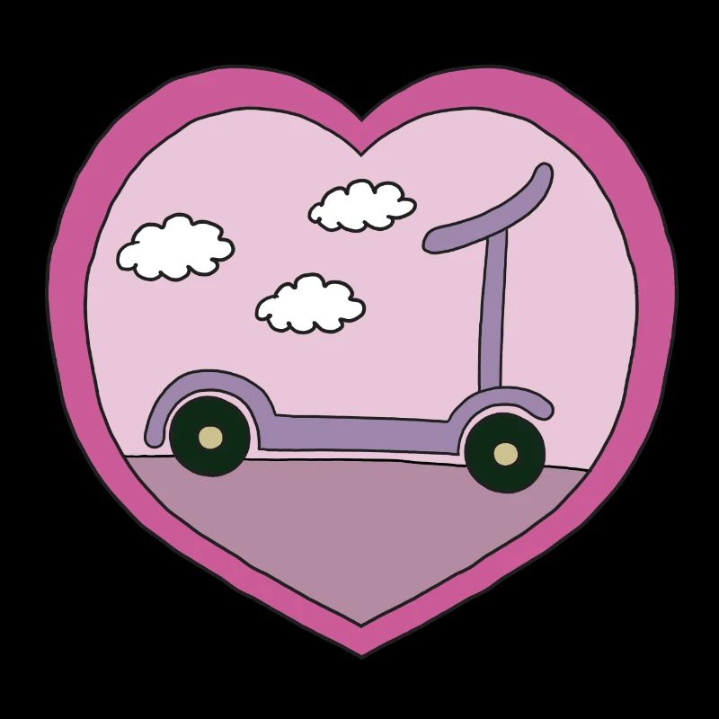 Roller im rosa Design