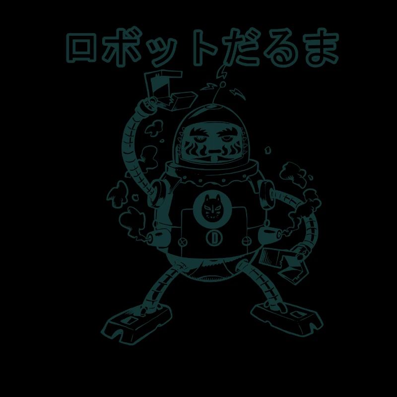Daruma Robot (noir et blanc)