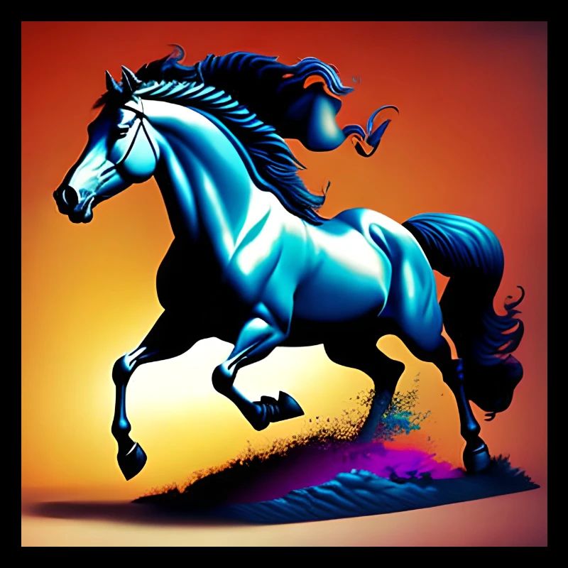 Cheval dans le sable