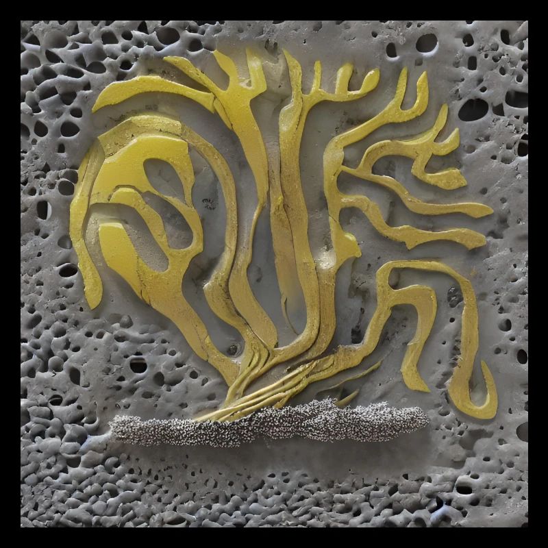 tree growing on a moon