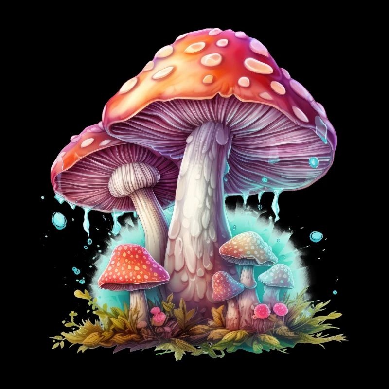 Champignon de fées Champignons de conte de fées Monde de conte de fées champignon