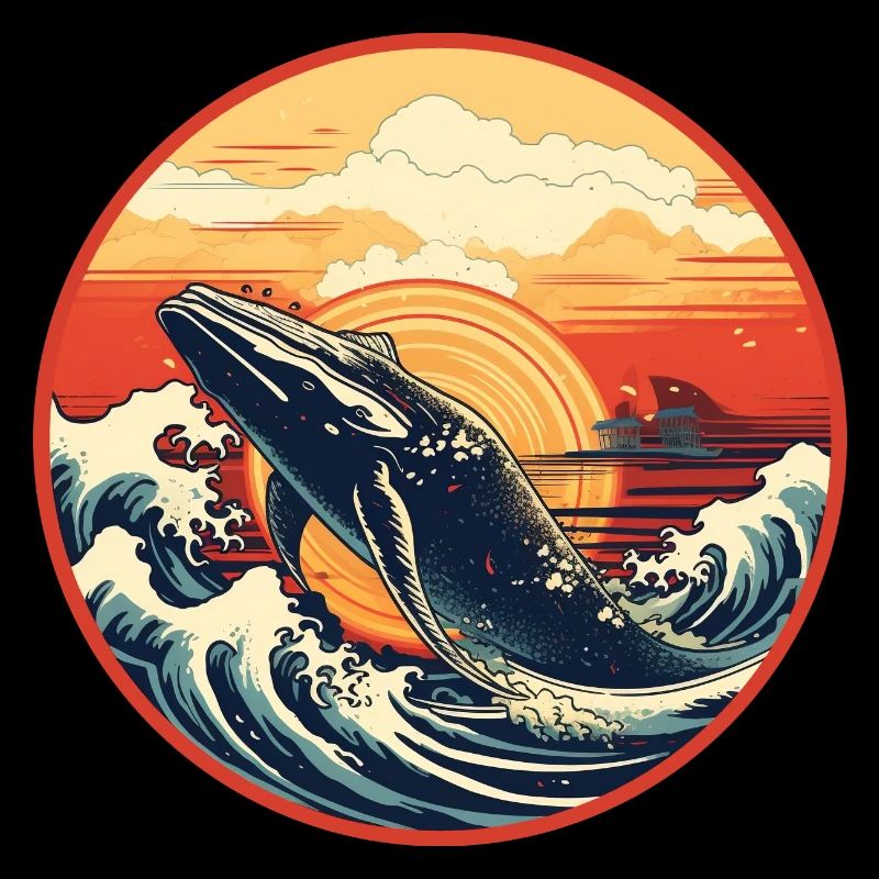 Whale Ukiyo-e 2