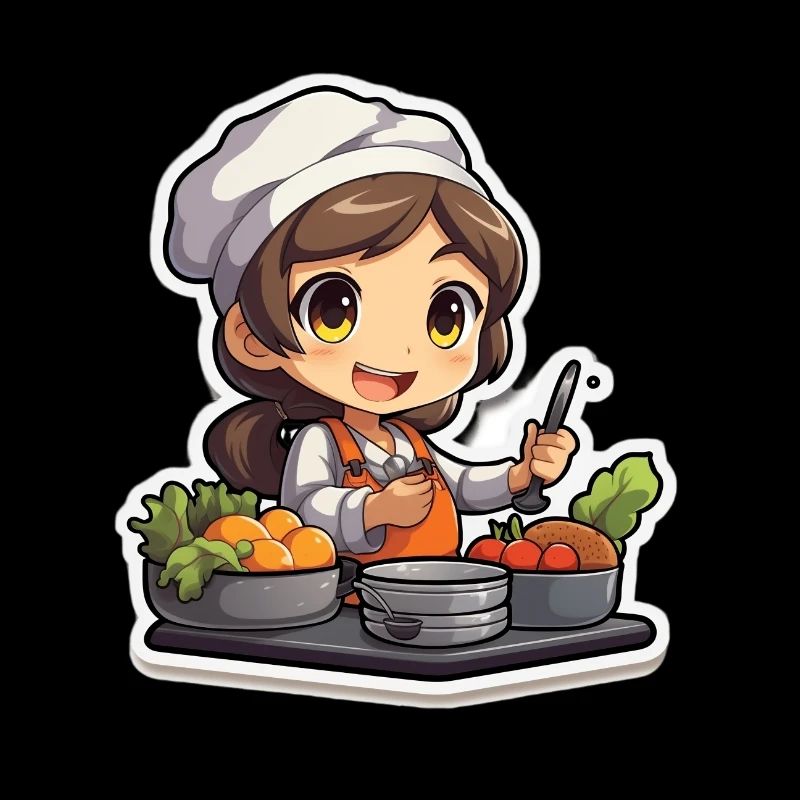 "Cute Chef: Kawaii Anime Design"