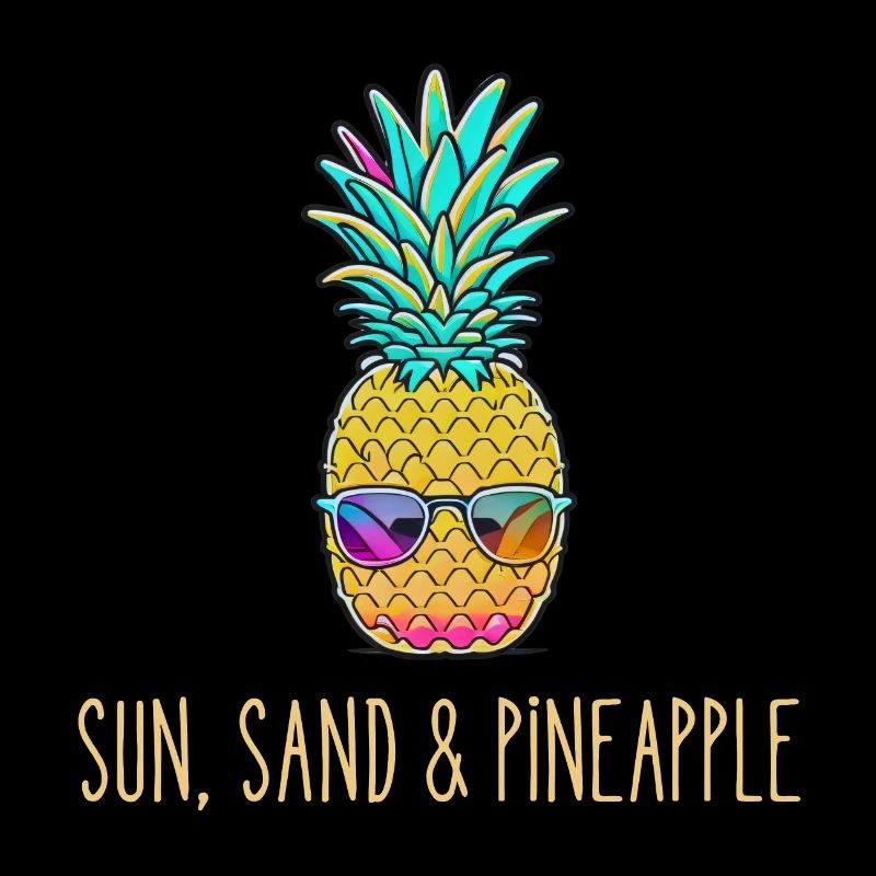 Soleil, sable et ananas