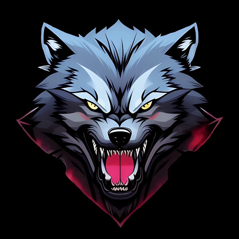 angry wolf