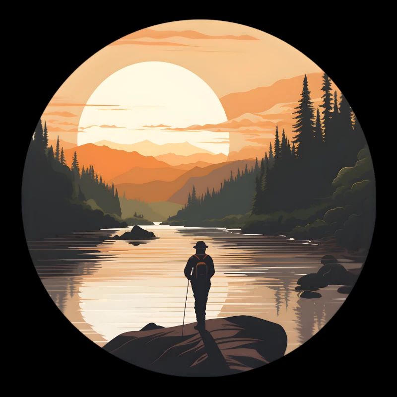 Un coucher de soleil au Canada