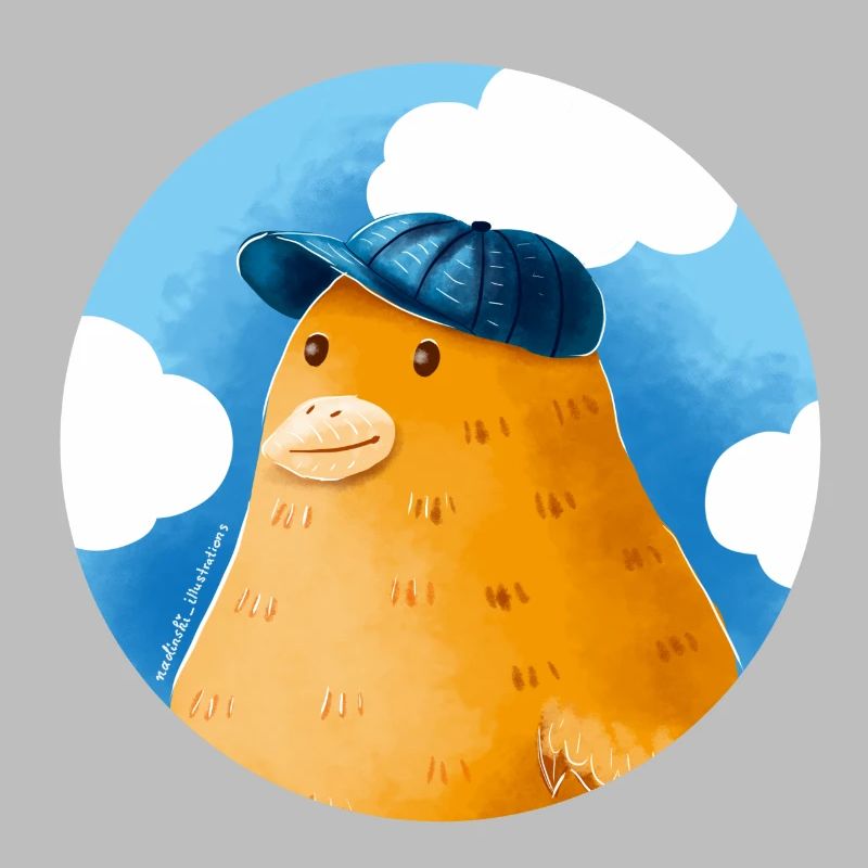 Duck with hat