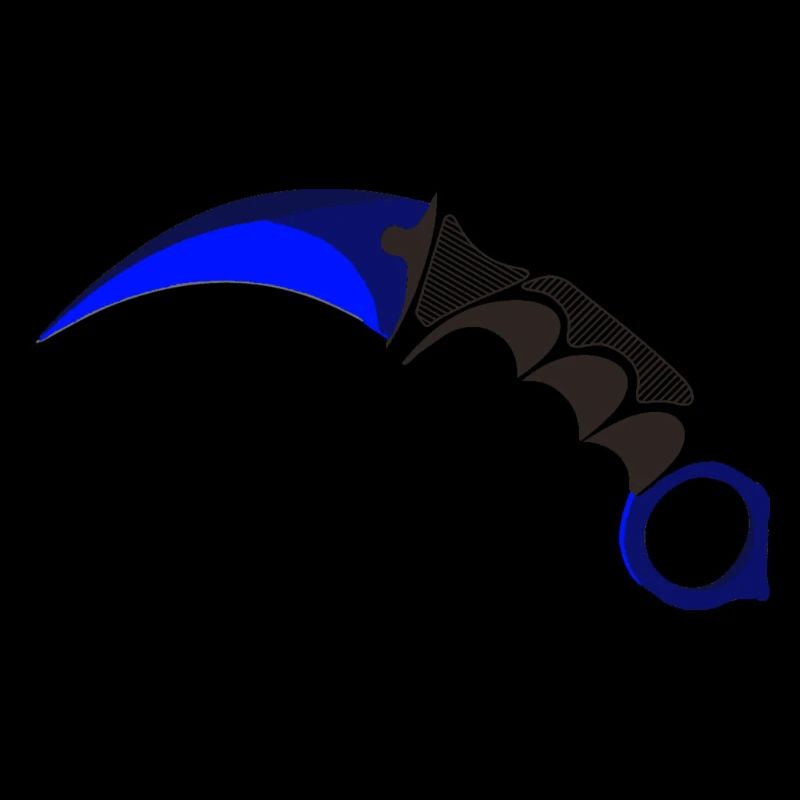 Blue karambit