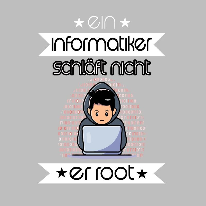 Informatiker Motiv mit Spruch IT Computer