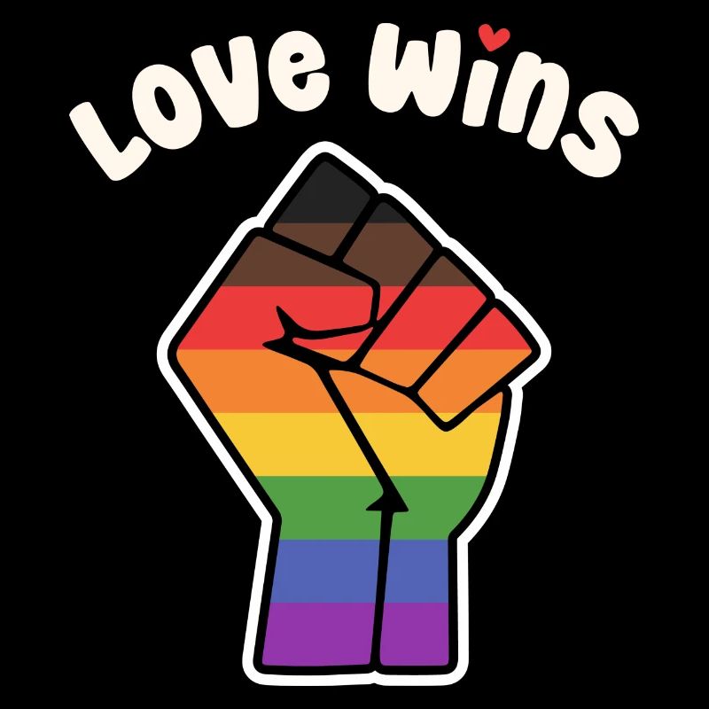 Liebe gewinnt Alternative Pride-Faust für Equality